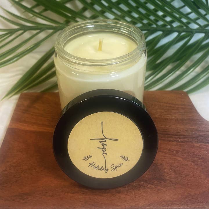 Holiday Spice Candle for wholesale by Hopeful Rest Spa