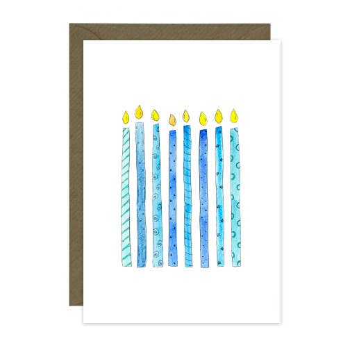 Duck Blue® - Venta al por mayor Tarjetas de cumpleaños - Velas azules