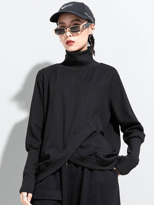 Camisetas Simple Solid Irregularity por atacado de VividLux