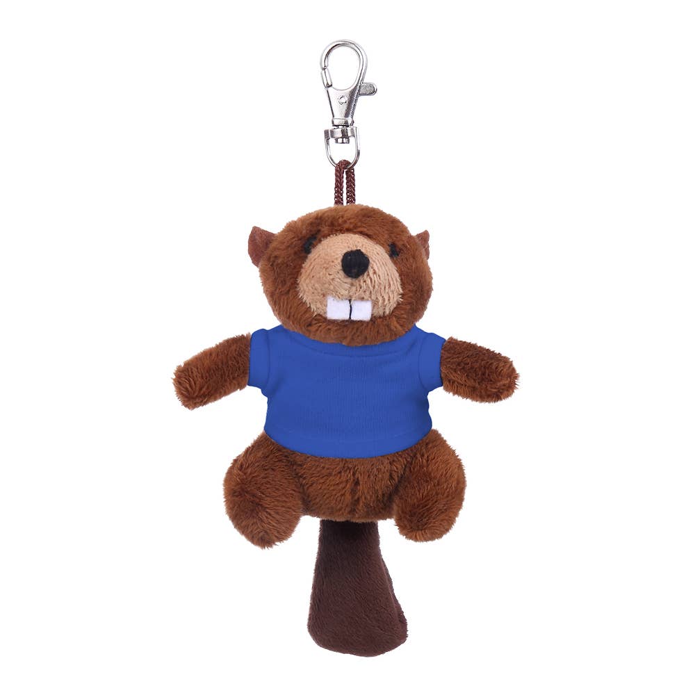 Plushland - Wholesale Keychain - Unisex - 4" Keychain - Beaver with customized shirt7