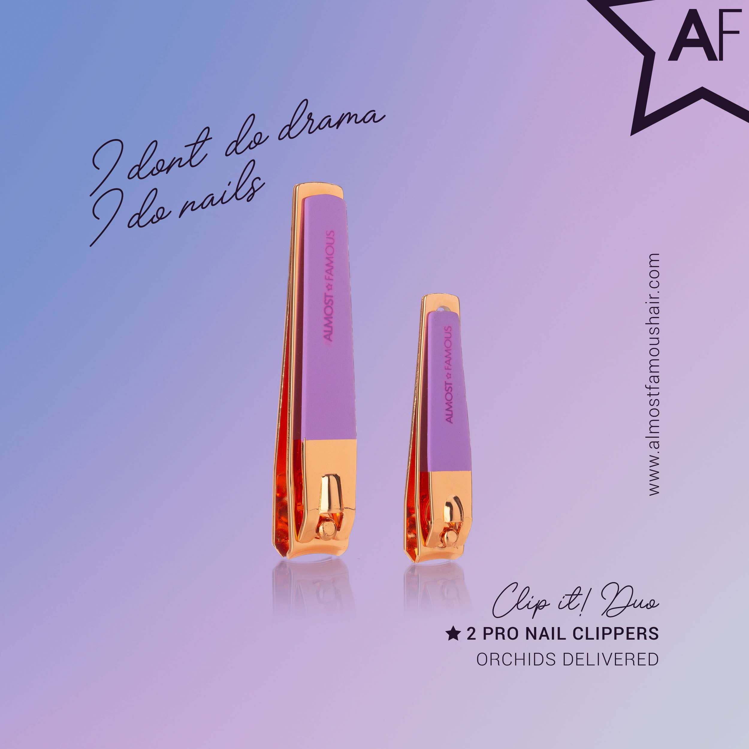 Rose Gold 2-Piece Nail Clipper Set for wholesale on Faire3
