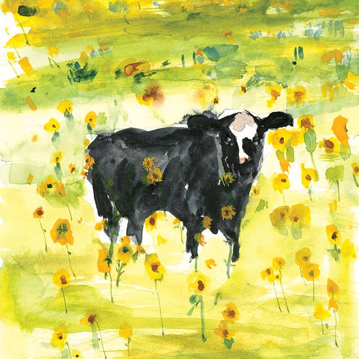 Ping He Art - Wholesale Art Print - A4 Cow Art Print0