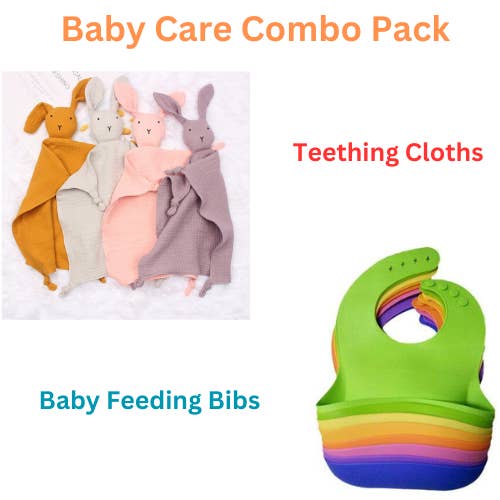 Baby Feeding Bibs & Muslin Teething Cloths Pack(10 Pack) for wholesale by VIGOR