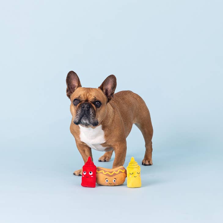Let's Be Frank 3 Piece Small Dog Toy Set