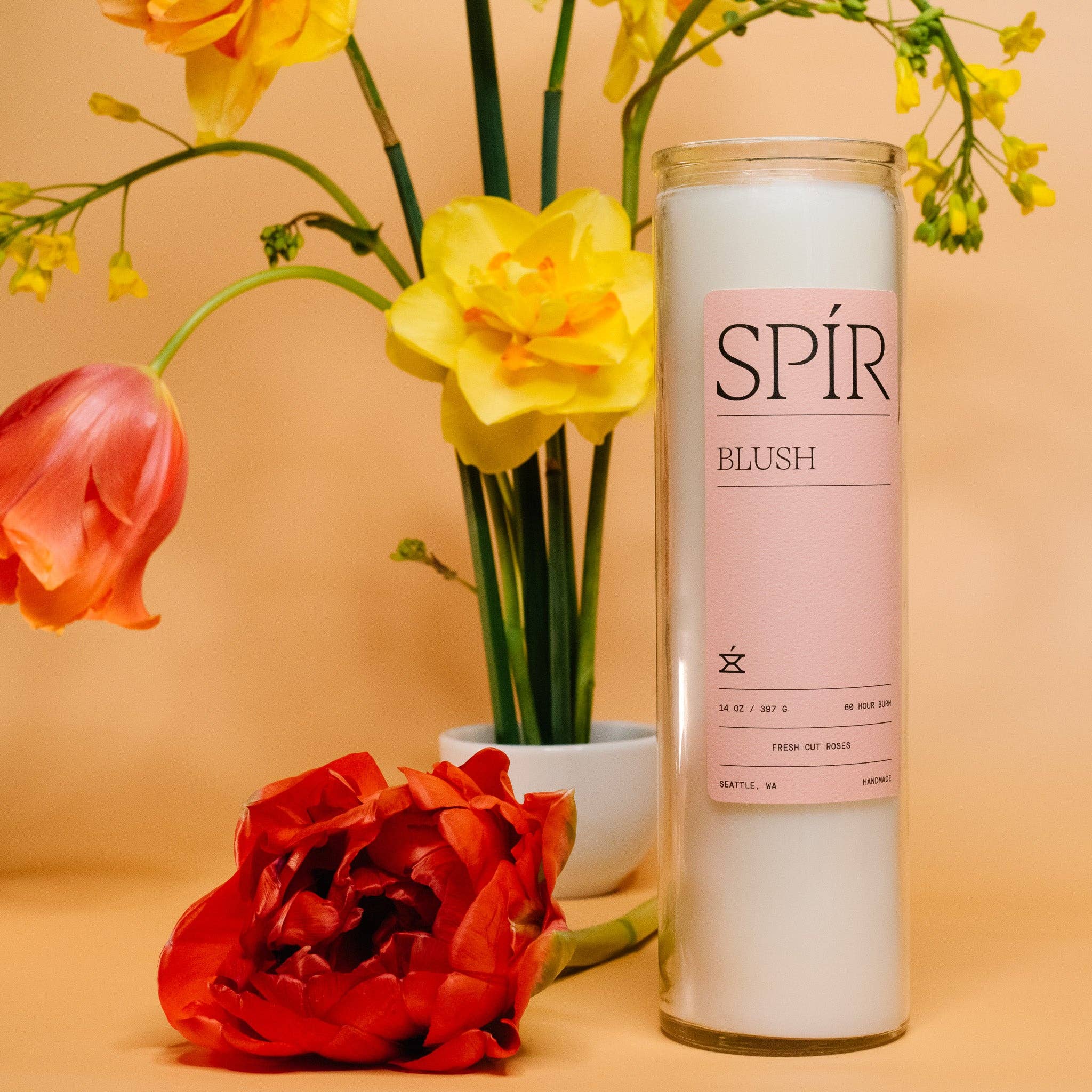 Spír Candle Co. - Wholesale Votive Candle - Blush – 14 oz Candle2
