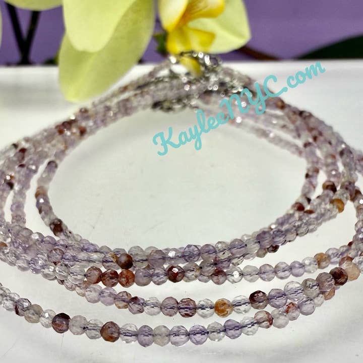 2mm Naturlige Super Syv Ankelkæder Krystaller for engroshandel hos KayleeNYC