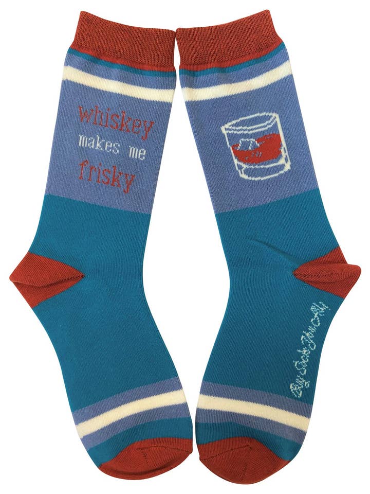 Whiskey Makes Me Frisky Women's Socks for wholesale by Buy Socks You All