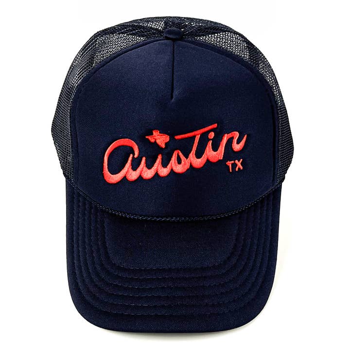 Austin Cap Navy Embroidered for wholesale by Yonder Goods