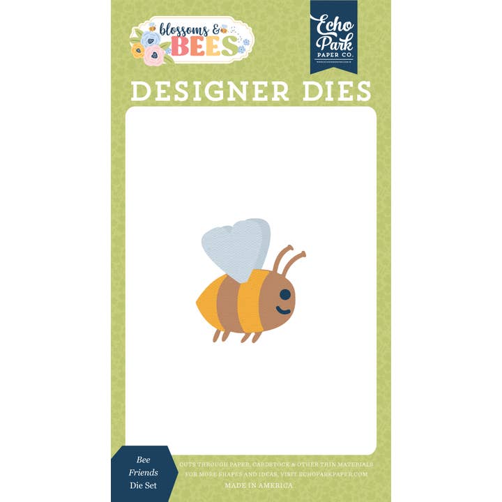 Echo Park Paper Co. - Venta al por mayor Material para manualidades - Flores y Abejas: Conjunto de Troqueles Pequeños Amigos de las Abejas