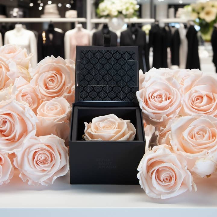 Caixa decorativa Rosa eterna Rosa – S por atacado de SecondFlor