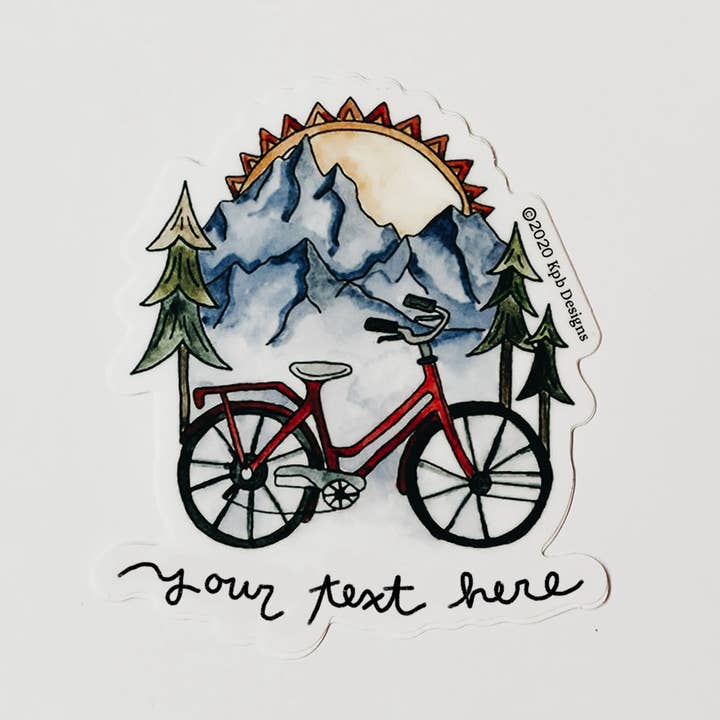 Adesivo in Vinile per Bicicletta Personalizzabile per la vendita all'ingrosso da parte di Sticker Girl