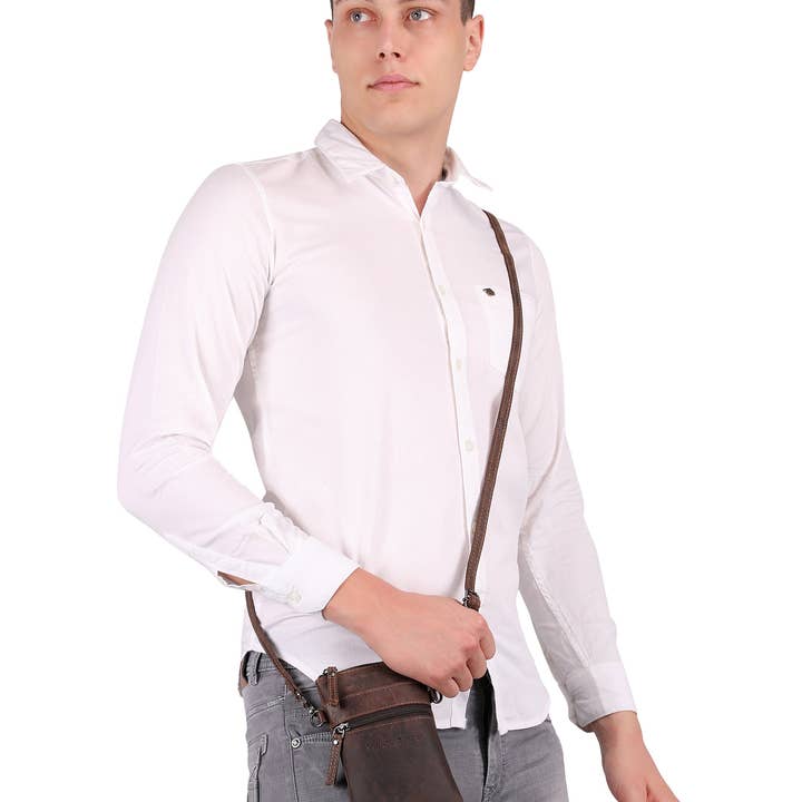Minori Leather - Wholesale Belt Bag - Unisex - Ashford Sling Chestnut6
