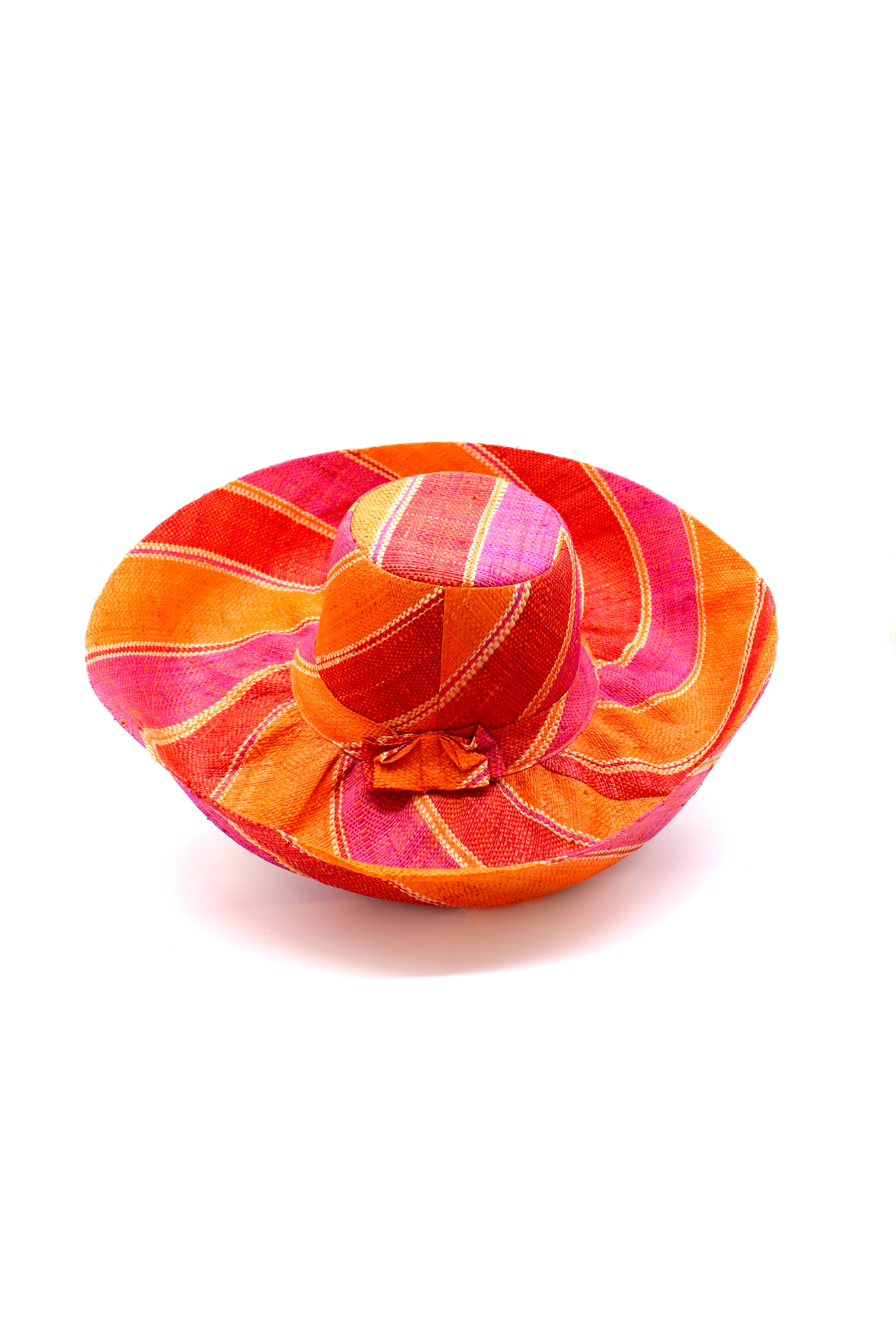 Shebobo - Vente Chapeau de paille – femme - Chapeaux de paille Shebobo Monica à larges bords rayés 13 cm et 18 cm pliables55