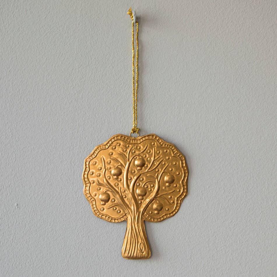 Mahe Homeware – Großhandel Verzierung – Baum-Ornament aus Messing mit Elefantenprägung4