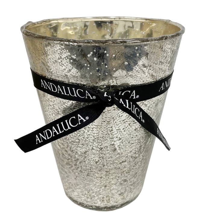 Andaluca - Wholesale Jar/Filled Candle - Cashmere Vanilla Mercury Candle Pot