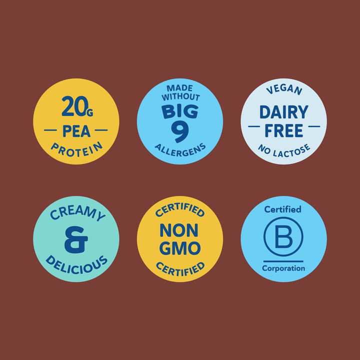 Ripple Foods – wholesale Protein-/superfoodpulver – Ripple Choklad Växtbaserad Proteindryck (4 lådor med 12)4