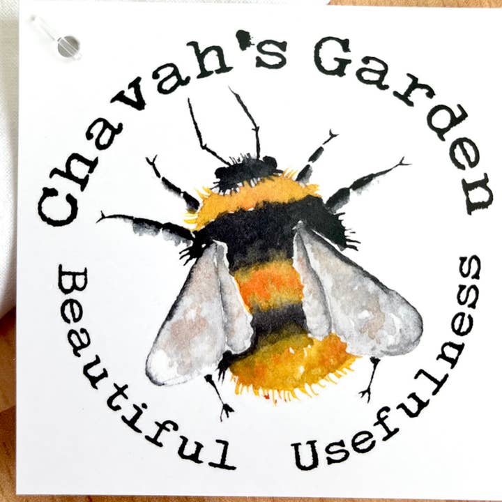 Chavah's Garden – Chavah's Garden – Großhandel Geschirrtücher – Mehlsack-Geschirrtücher, Lavendel, Gartenmotiv