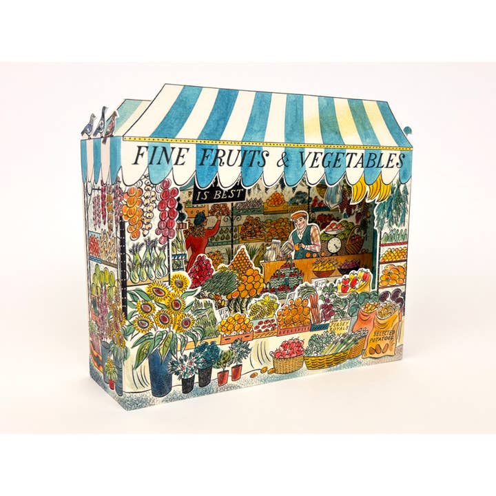 Art Angels - Wholesale Everyday Greeting Card - Fine Fruits & Vegetables 3D Card - Emily Sutton