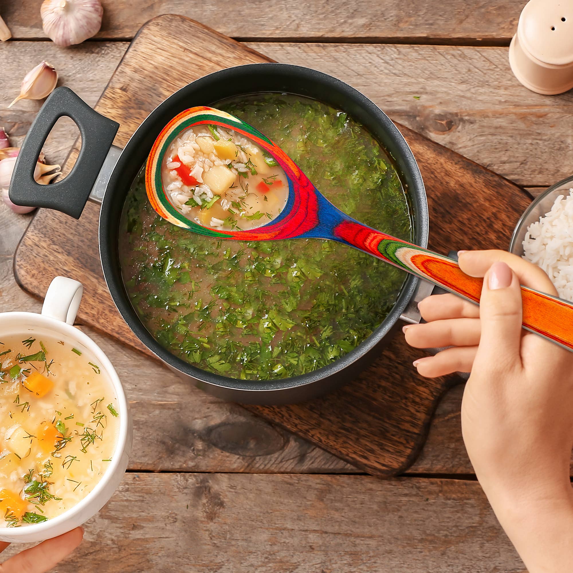 Totally Bamboo - Wholesale Kitchen Utensil Set - Baltique® Marrakesh 7-Piece Colorful Kitchen Gift Set4