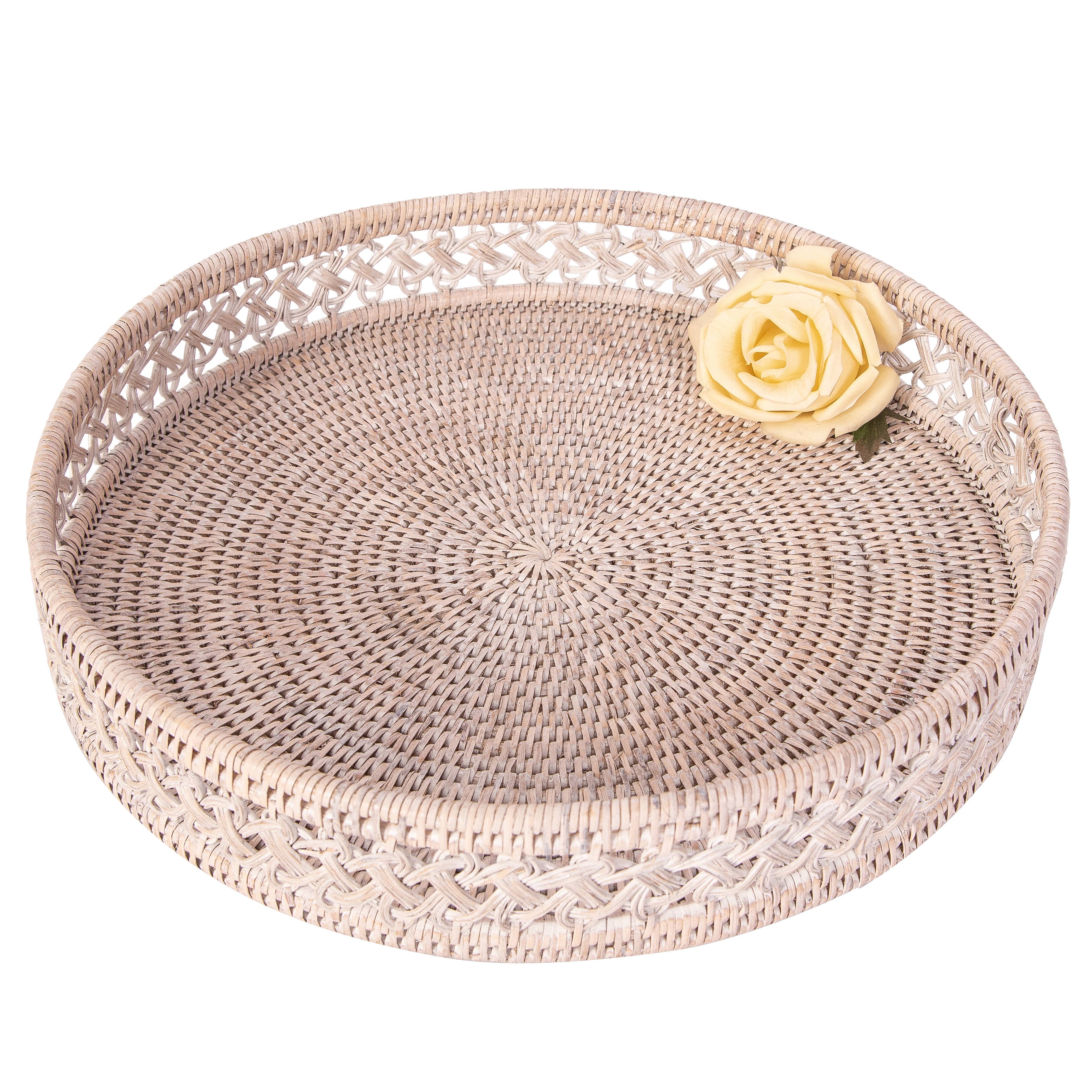 Artifacts Trading Company - Wholesale Decorative Tray - Rattan Round Tray – Seca Design5