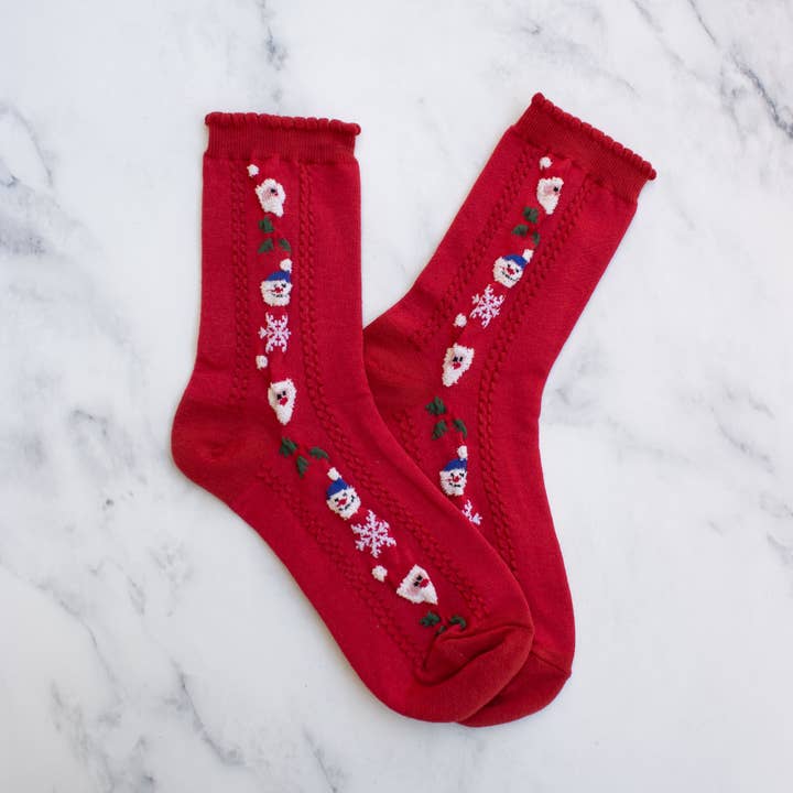 Happy Holidays sokken voor dagelijks gebruik voor dames voor wholesale door Tiepology