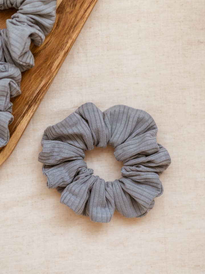 Wide Scrunchie / Modal - Sky Blue for wholesale by Evelina Apparel