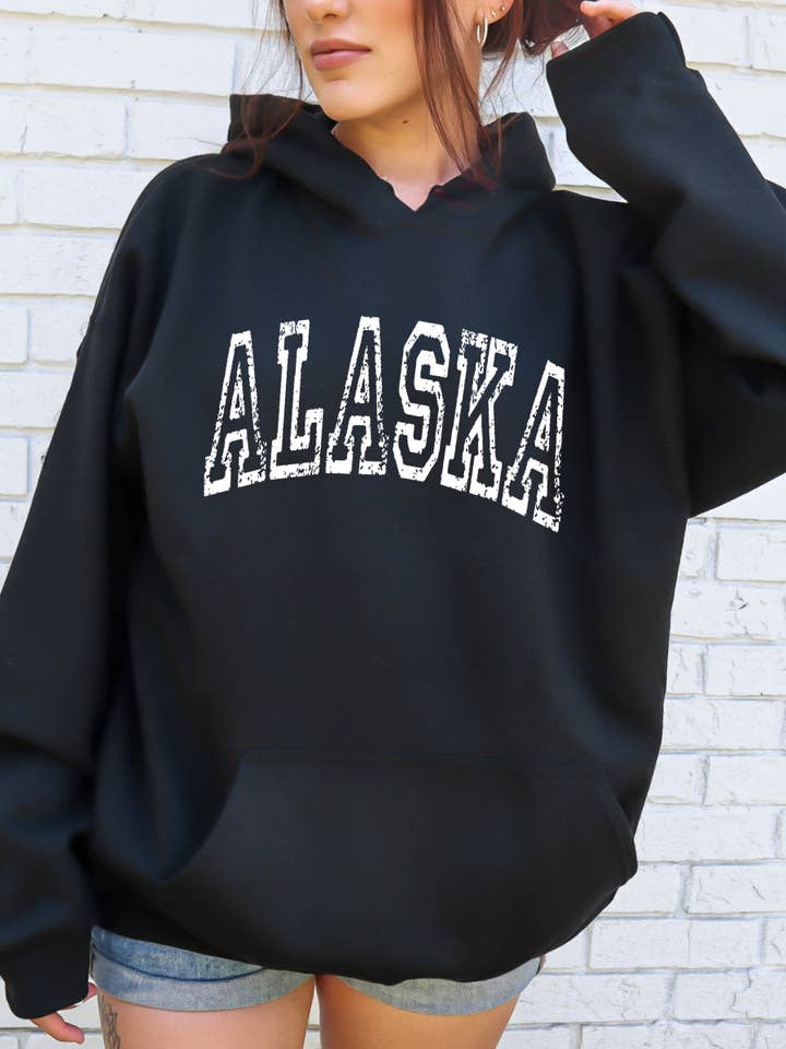Alaska State Hoodie for wholesale by Desert Raine