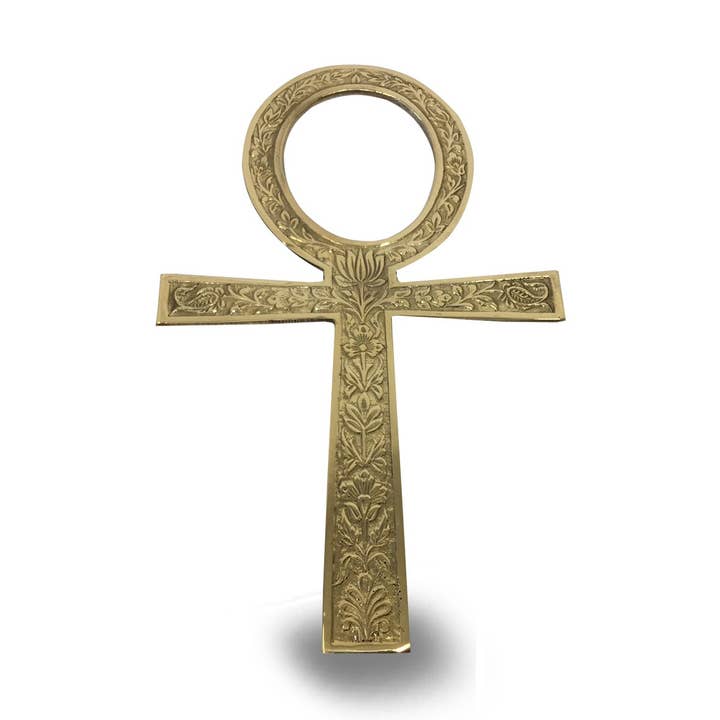 Hanging Ankh Embossed 15cms for wholesale by Green Tree