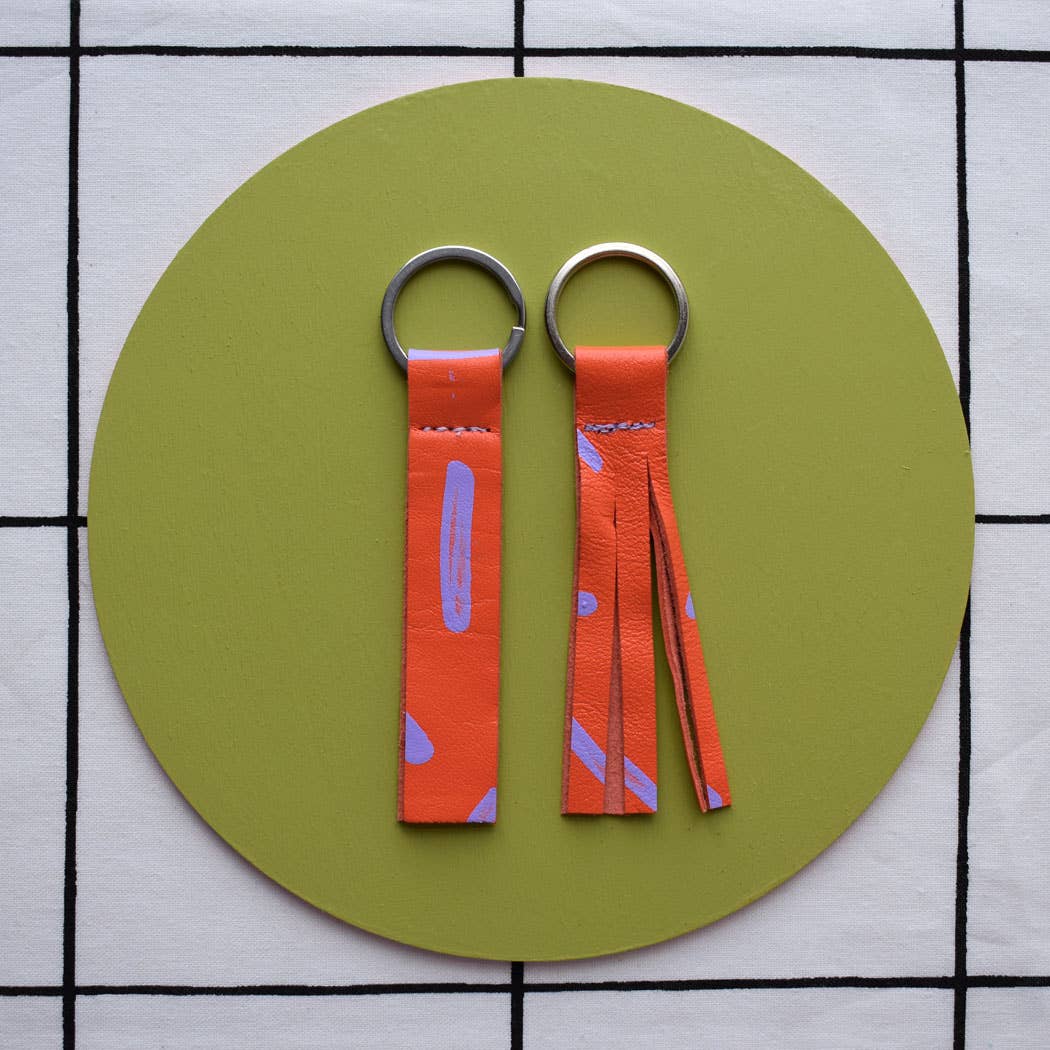 Jemma Marston - Wholesale Keychain - Women's - Hand Painted Leather Keyrings10