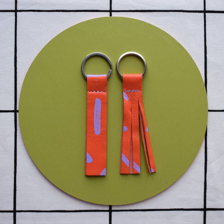 Jemma Marston - Wholesale Keychain - Women's - Hand Painted Leather Keyrings10