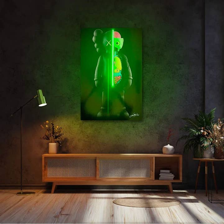 LEDMansion - Wholesale Wall Accent - KAWS Dissected | LED Wall Art2