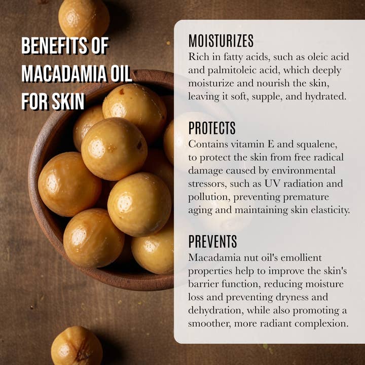 Renewalize - Wholesale Bath/body oil - Organic Macadamia Nut Oil Moisturizer for Dry Skin } 4 fl oz7