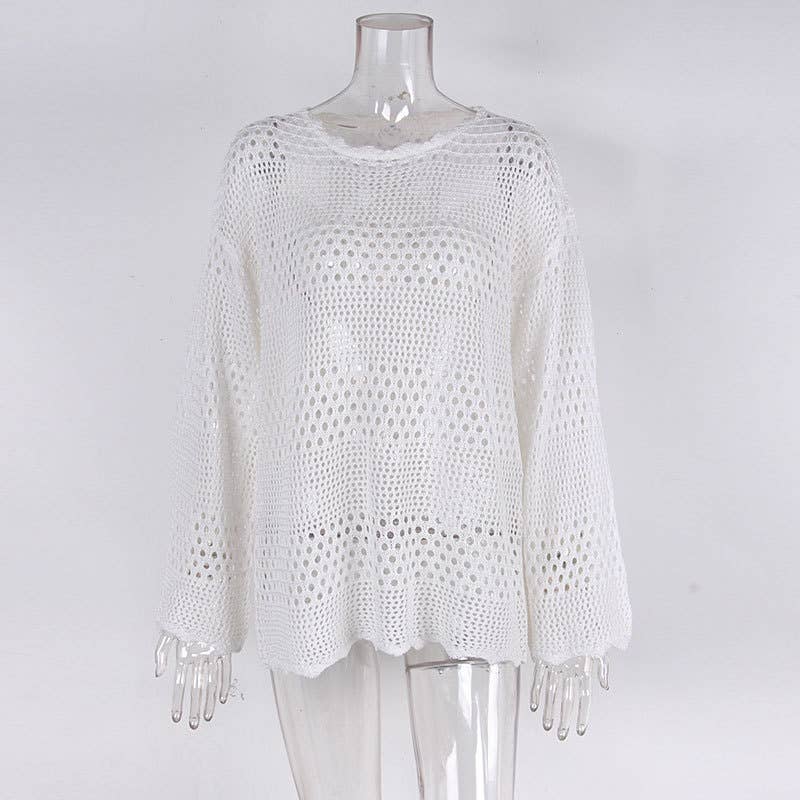 Rosa Clothing - Wholesale Swim Cover Up - Women's - Cut-Out Flared Sleeves Beach Cover-Up16