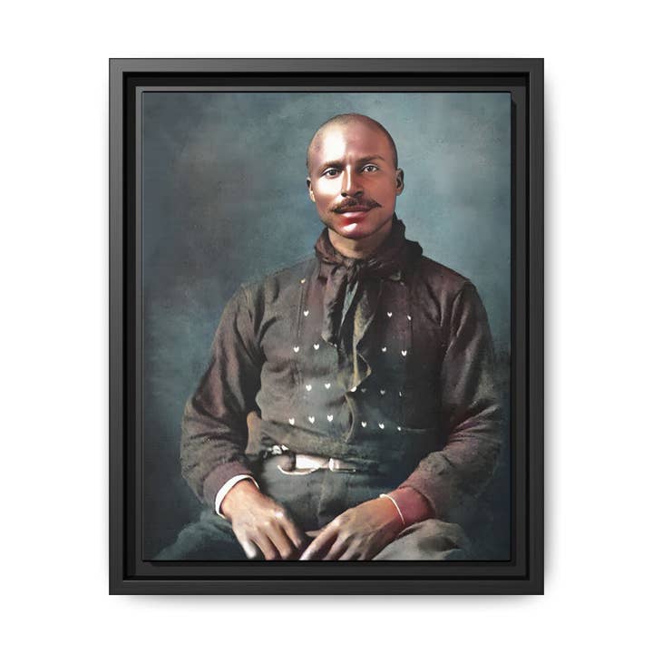 célibataire 017 | Photo Vintage Encadrée - Toile Mate pour la vente par Walt & Pete