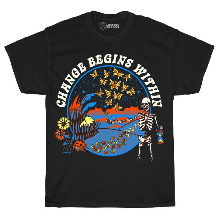 Change Begins Within Tee for wholesale by Boss Dog