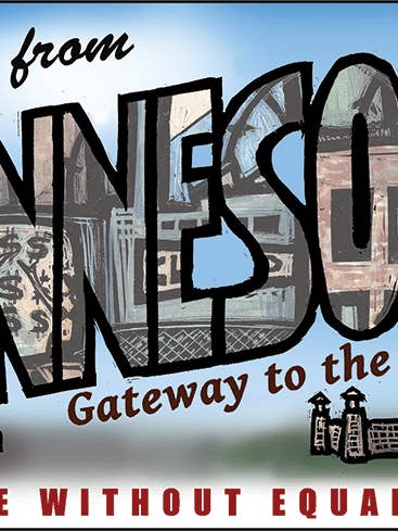 Greetings from Minnesota (Poster) for wholesale by Ricardo Levins Morales Art Studio