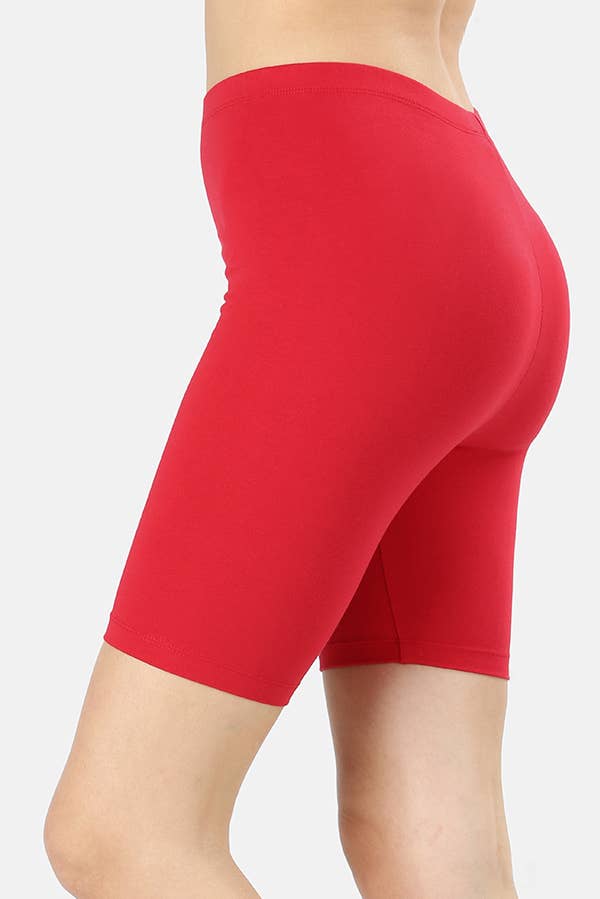 42POPS - Wholesale Athletic Shorts - Women's - ...PLUS SIZE COTTON BIKER SHORTS2