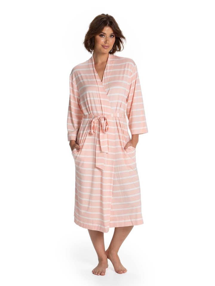 Emily Robe Pink White for wholesale on Faire1