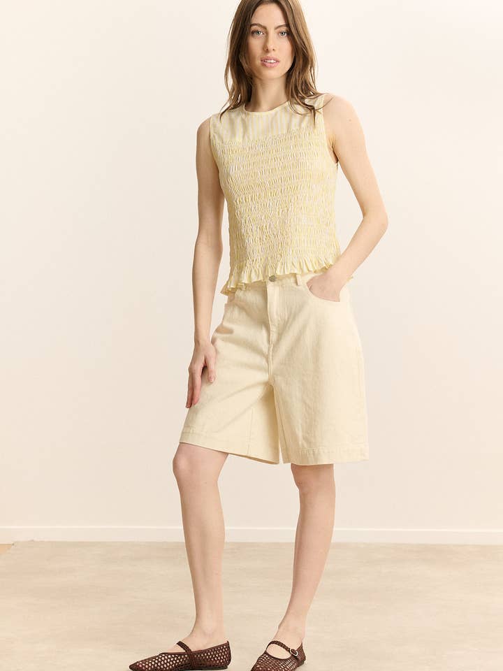 Denim Bermuda - VOSGES for wholesale by Garance Paris