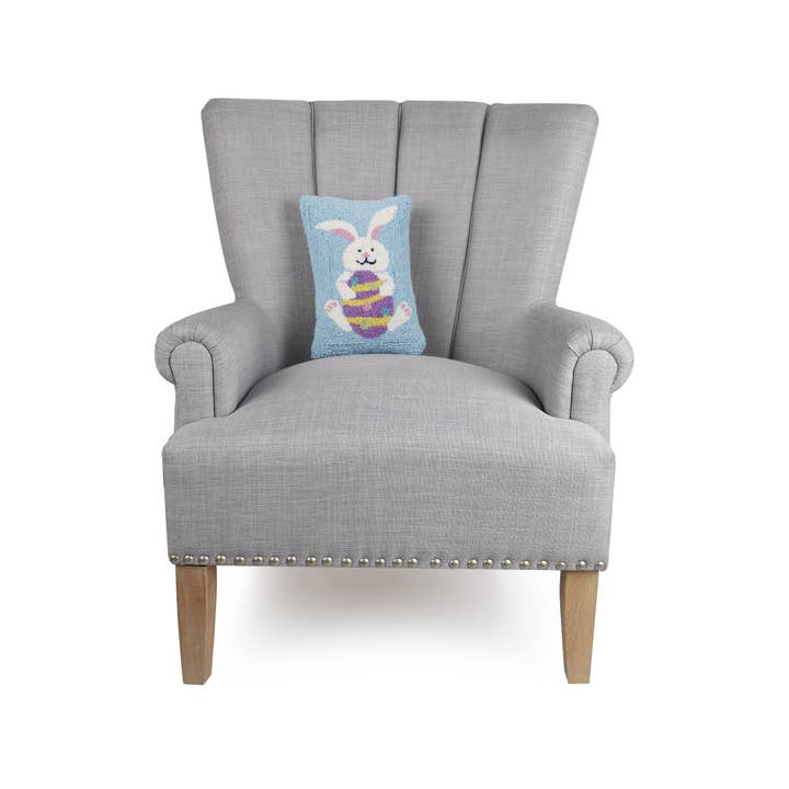 Peking Handicraft - Wholesale Throw/Decorative Pillow - Easter Bunny Egg Hook Pillow