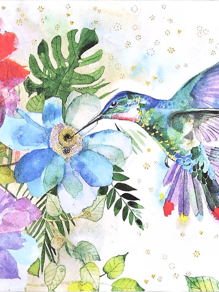 Hummingbird Garden Note Cards for wholesale by Peter Pauper Press, inc.