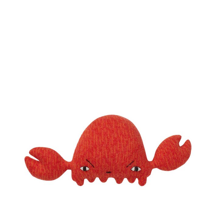 Crabby Crab - Peluche en laine d'agneau 100 % pour la vente par Donna Wilson