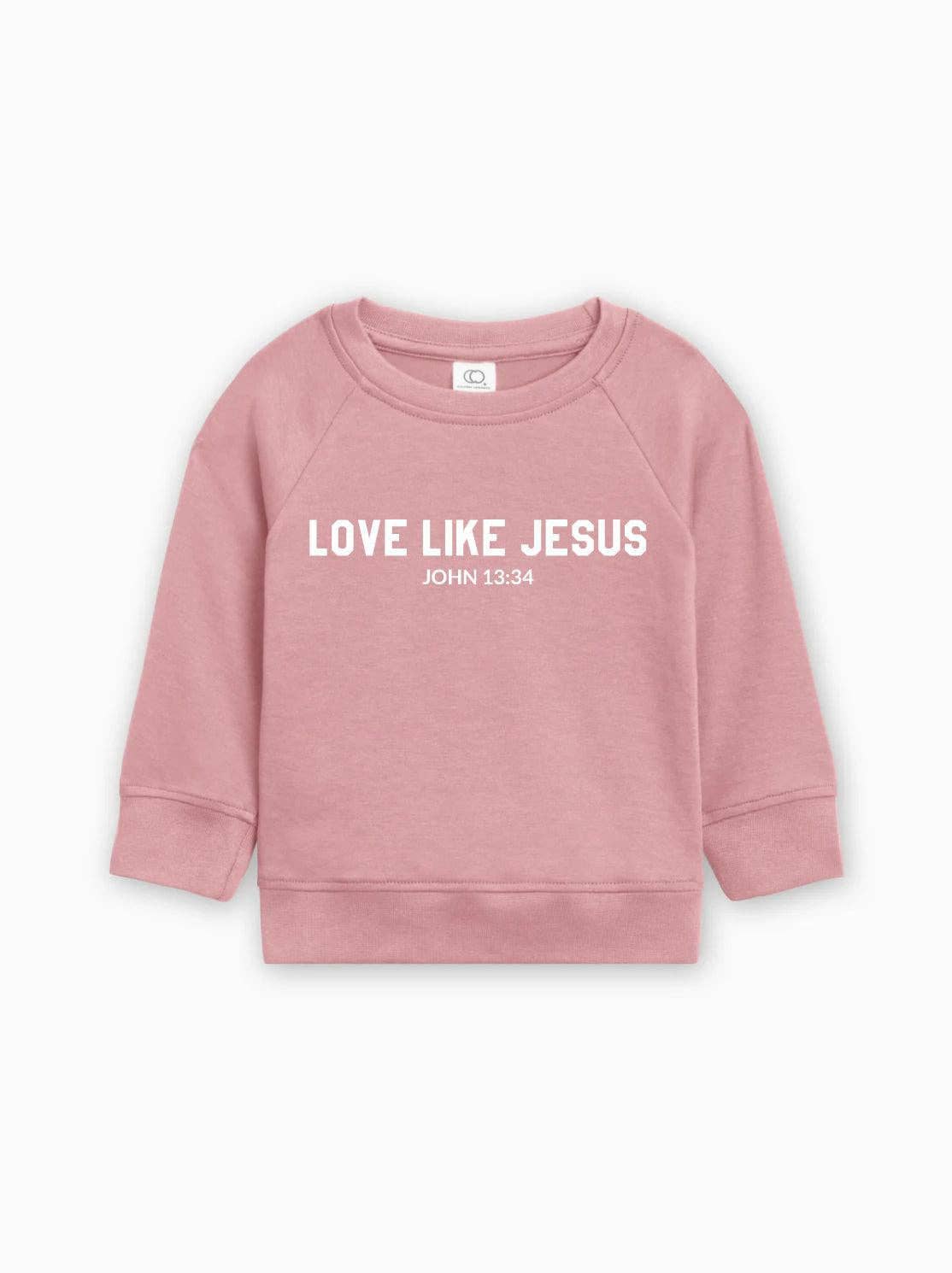 Verita Culture - Wholesale Sweatshirt - Kids - Love Like Jesus Christian Organic Cotton Toddler Kids Pullover6