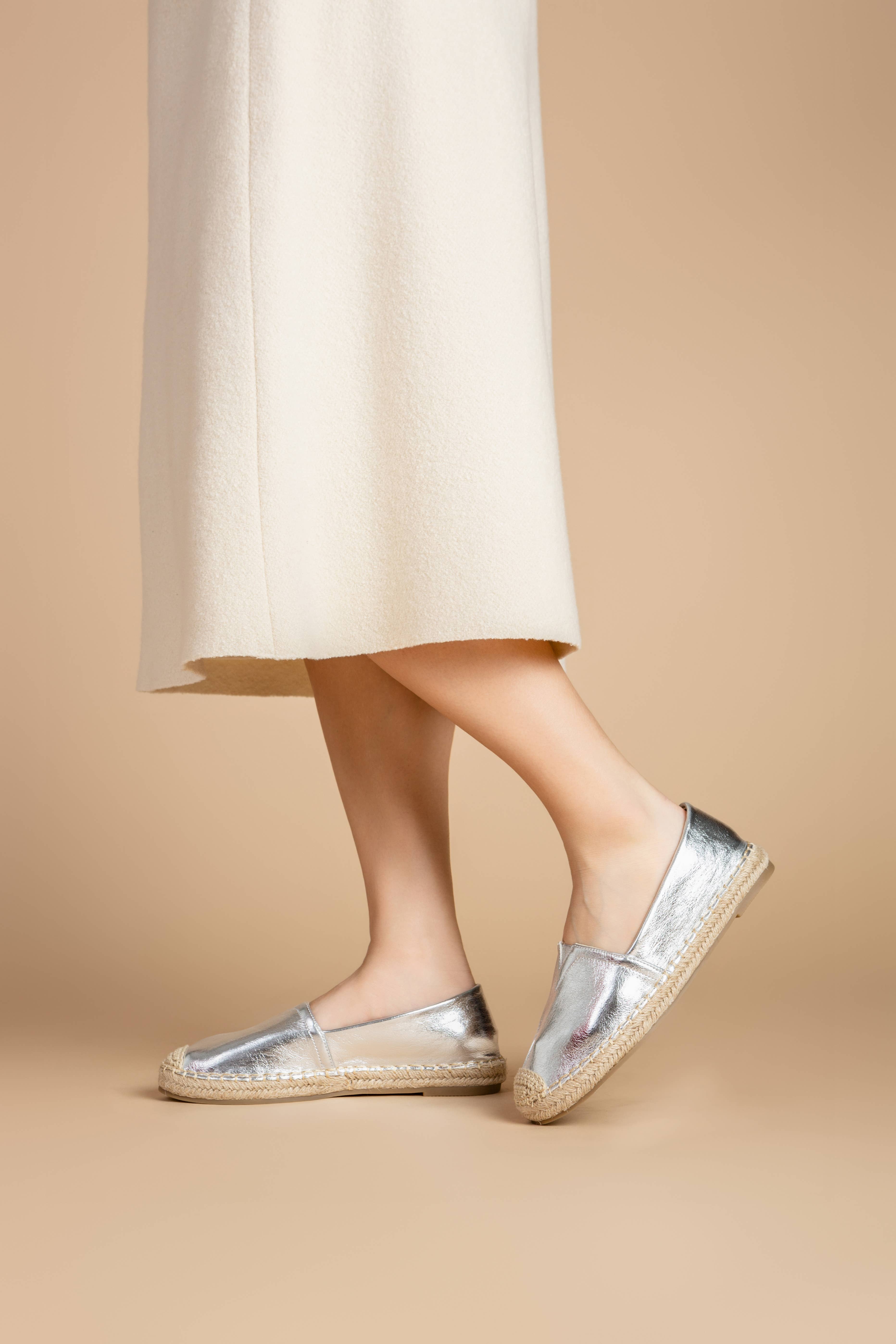 LADY GLORY - Wholesale Flats - Women's - Women's gold espadrilles5