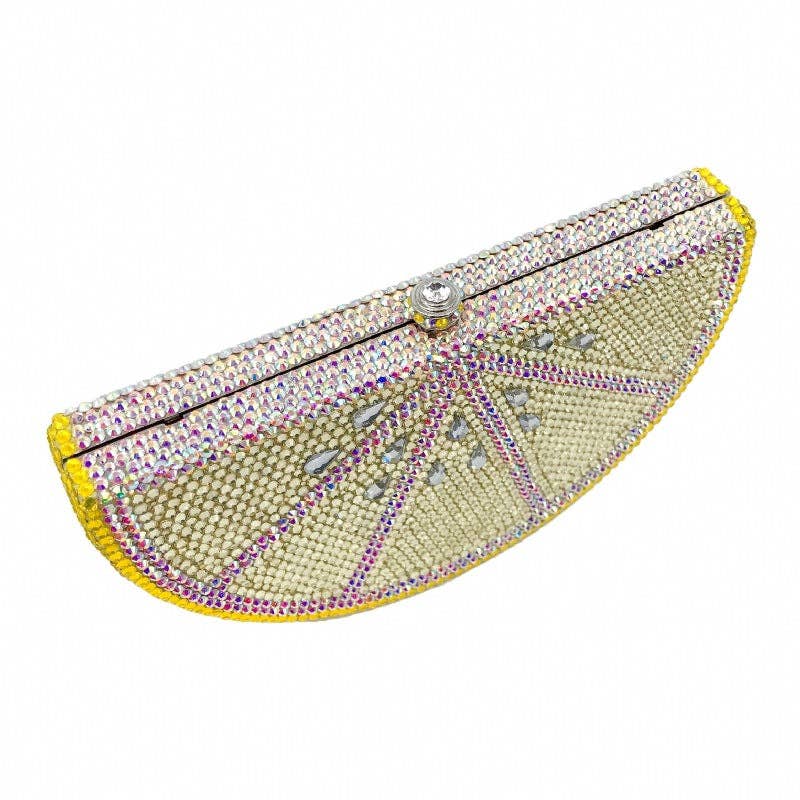 Blue Lemon Rhinestone Evenning Bag HB1664 for wholesale on Faire7