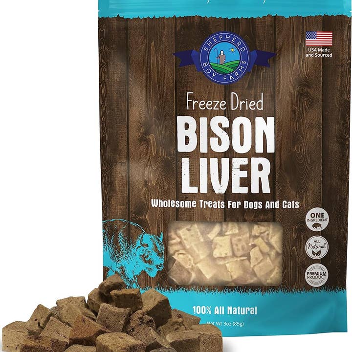 Shepherd Boy Farms - Wholesale Pet Treats - Dog - Freeze Dried Bison Liver Treats0