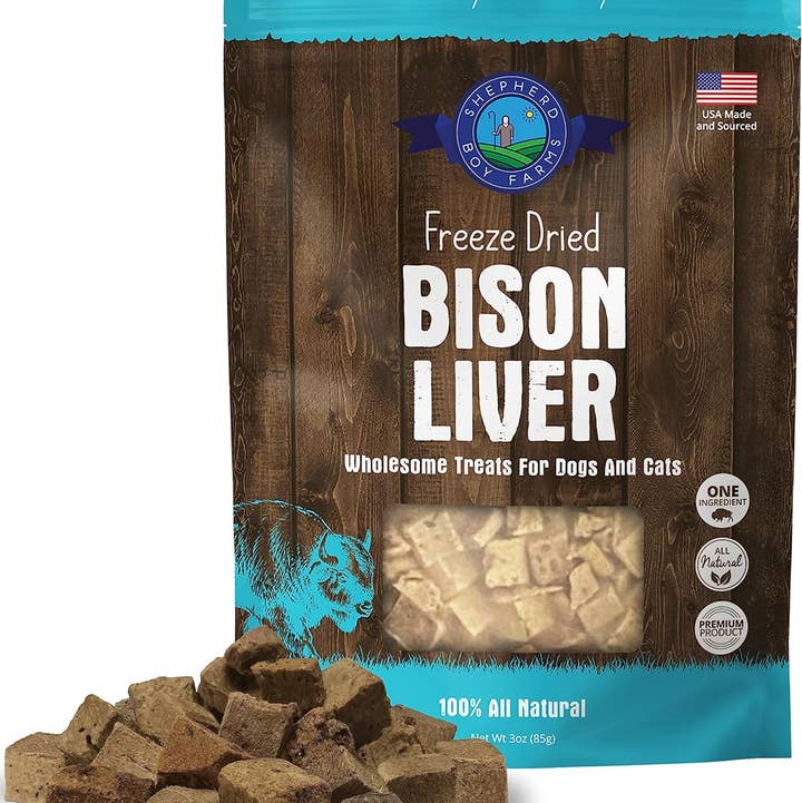 Shepherd Boy Farms - Wholesale Pet Treats - Dog - Freeze Dried Bison Liver Treats