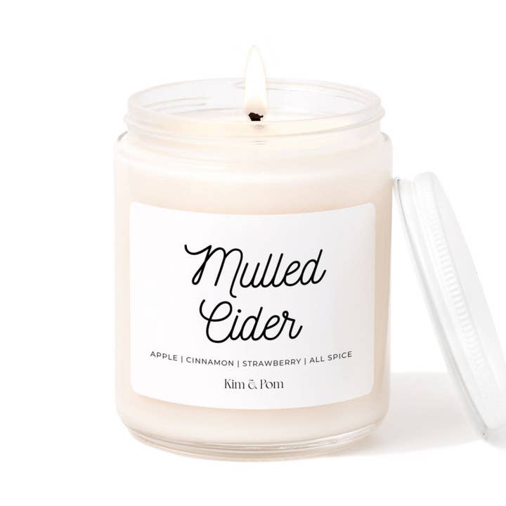 Vela de soja de cidra quente por atacado de Kim and Pom