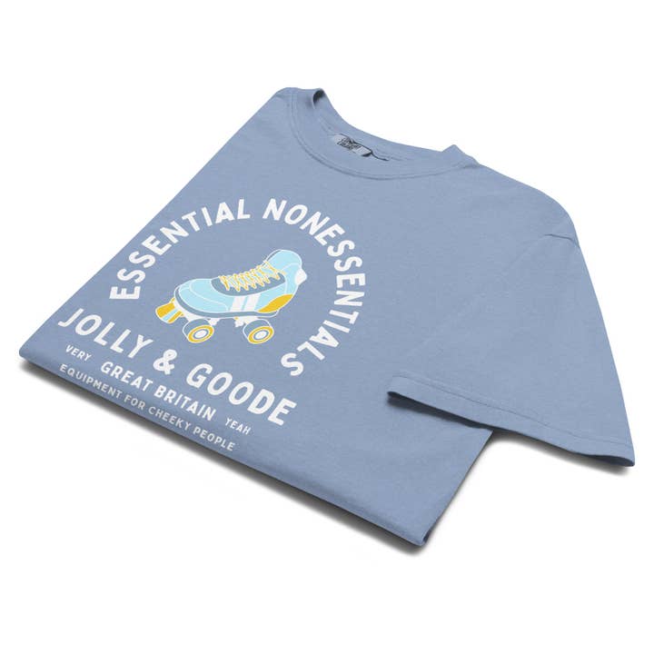 Jolly & Goode - Wholesale Screen Printed T-Shirt - Unisex - Essential Nonessentials Roller Skate Tee3