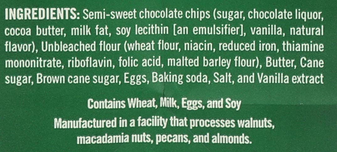 Everyday Supply Co - Wholesale Cookie - TATES COOKIE CHOC CHIP - Case of 62